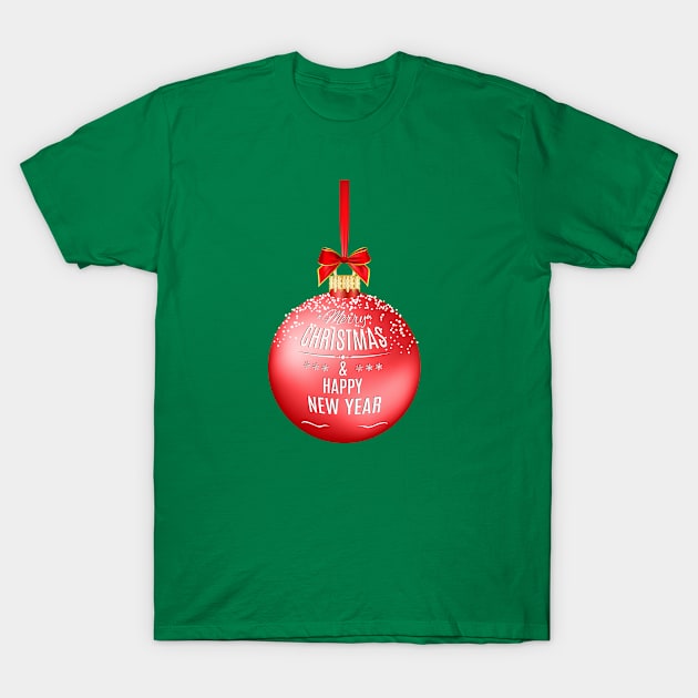 Merry Christmas and Happy New Year T-Shirt by Tynna's Store